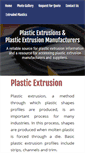 Mobile Screenshot of extrudedplastics.com