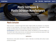 Tablet Screenshot of extrudedplastics.com